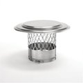 Hearthstone Furniture 4 in. UltraPro Collarplate Rain Cap with 0.75 in. Mesh - 316 Alloy HE2212257